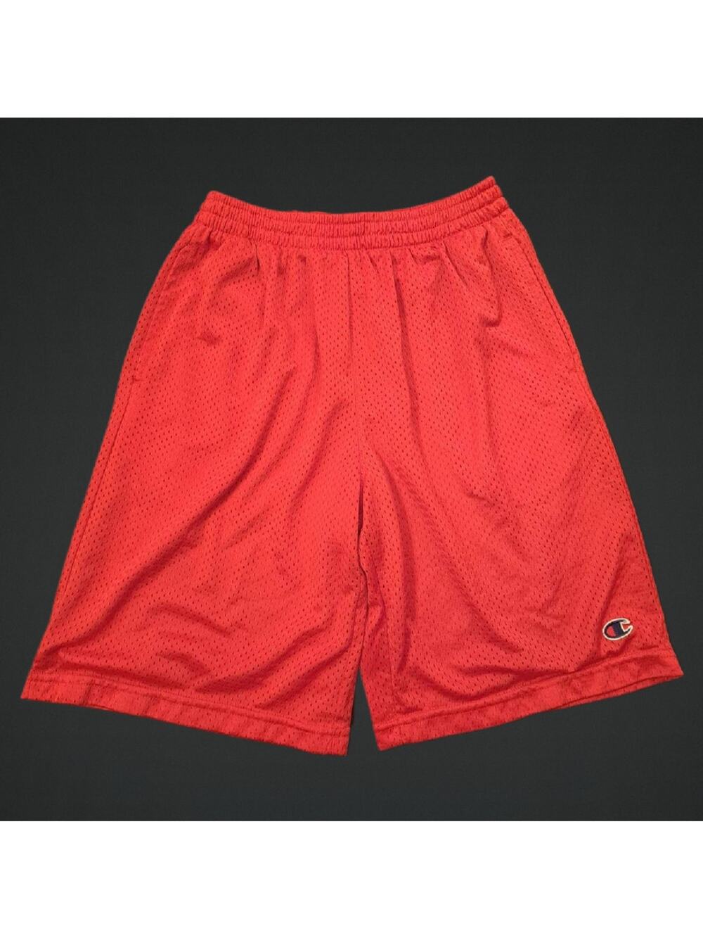 Champion Big Boys Red Athletic Basketball Shorts Size Medium
